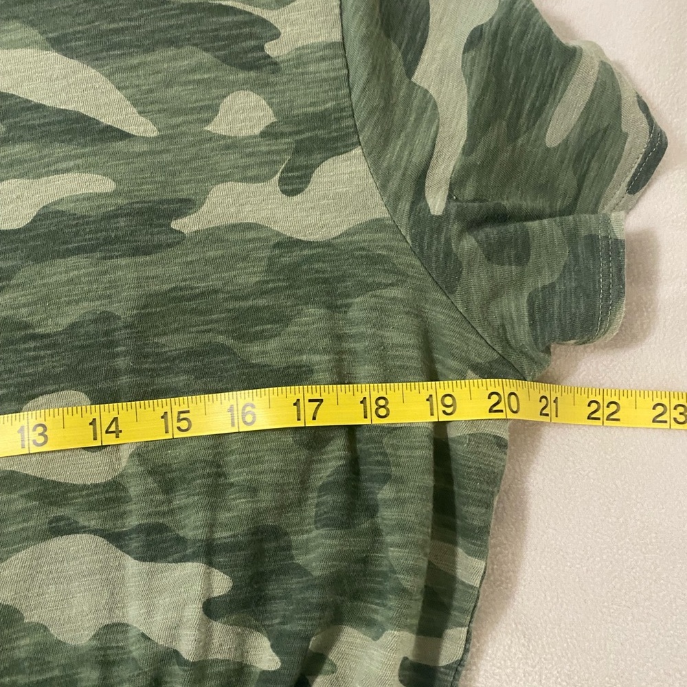 Old Navy Women's Slub-Knit Mini T-Shirt Dress Olive Camouflage Large - Picture 5 of 6